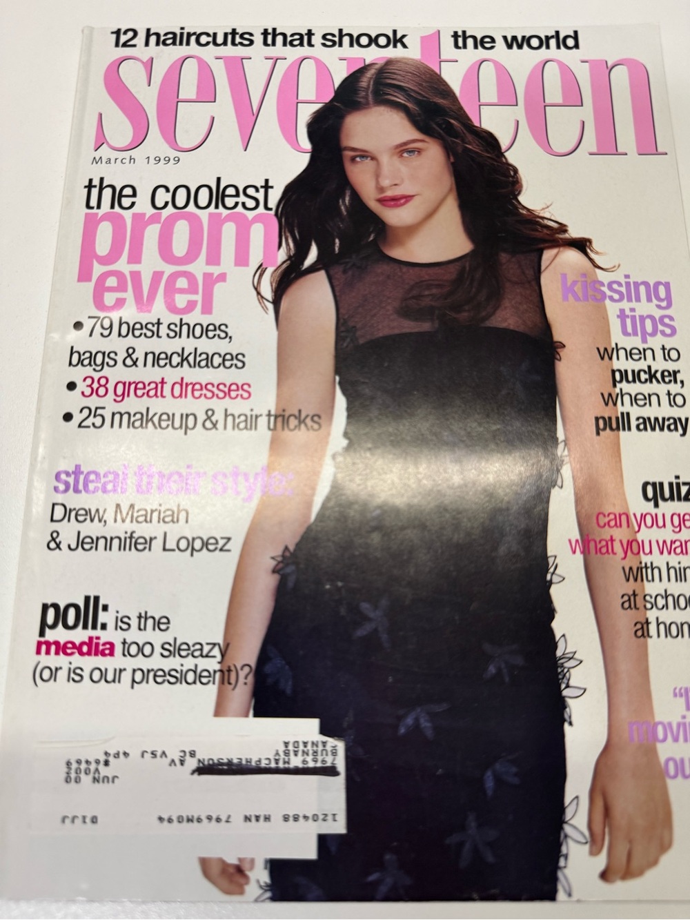 Seventeen 17 Teen Magazine March 1999 Lonneke Prom